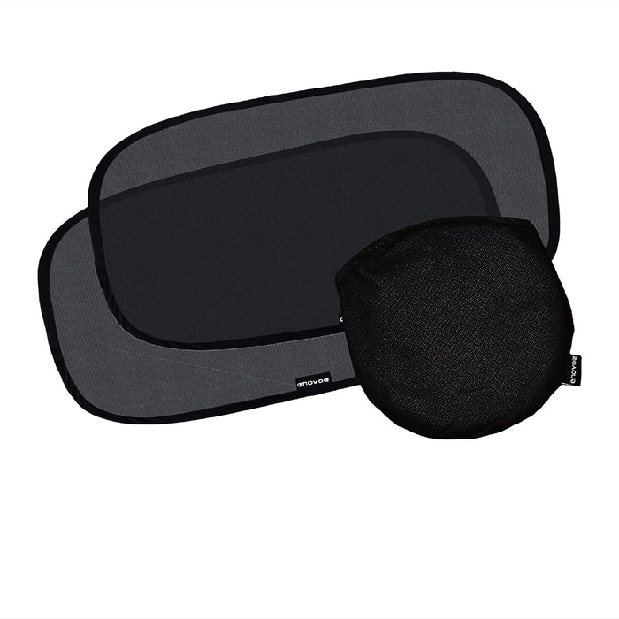 Enovoe Car Window Shade for Baby - (4 Pack) - XL - 25" x 16" - Cling Car Sun Shade for Windows - Sun, Glare and UV Rays Protection for Your Child