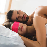 FRESHME 2pcs Silk Bundle Satin Sleep Mask Eye Mask Blindfold - Blockout Light Soft Adjustable Blind Cover Eye Mask, Valentine's Day Gift Double Sides Rose Red & Black+Black 2pc Set