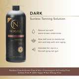 Norvell Premium Sunless Tanning Solution - Dark, 34 Fl Oz