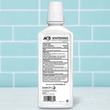 ACT Whitening + Anticavity Fluoride Mouthwash 16.9 fl. oz. with Zero Alcohol, Dye Free, Gentle Mint (Pack of 2)