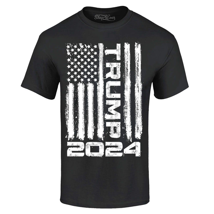 shop4ever® Trump Flag 2024 T-Shirt X-Large Black 0