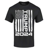 shop4ever® Trump Flag 2024 T-Shirt X-Large Black 0