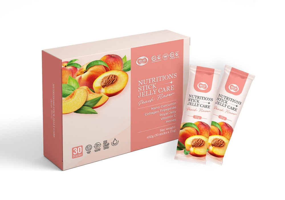 Nutritions Stick Jelly Care BAC HA Nano Technology (15g x 15 Sticks) Peach Flavor, Discover The Ultimate Anti-Aging Solution