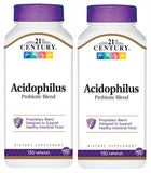 21st Century Acidophilus Probiotic Blend Capsules, 150-Count (Pack of 2)