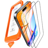 UltraGlass Unbreak Top 9H+ Glass for iPhone 16 Pro Screen Protector 6.3" [12FT Military Grade Shatterproof] Screen Protector 16 Pro Tempered Glass [Longest Durable] Full Coverage 16Pro, 2 Pack