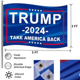 MAGA Hat Trump 2024 Hat, Donald Trump 45-47 Make America Great Again Hat, Take America Back Flag and Stickers, Embroidered Adjustable Baseball Cap