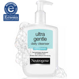 Neutrogena Ultra Gentle Daily Face Wash for Sensitive Skin, Oil-Free, Soap-Free, Hypoallergenic & Non-Comedogenic Foaming Facial Cleanser, 12 fl. oz, Pack of 3.