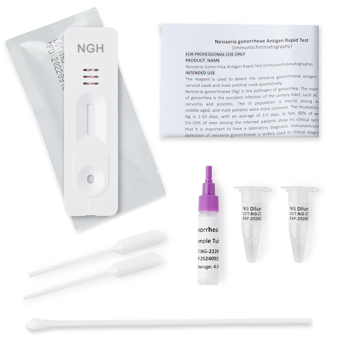 2-in-1 at Home Test Kit - Antigen Self-Testing Kit – Chlamydia and Gonorrhea Test Kit with Quick & Accurate Readings - Includes Cassette, Urethral & Cervical Swabs, Easy-to-Follow Instructions