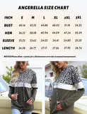 Angerella Womens Black Buffalo Plaid Hoodies Long Sleeve Hoody Sweater Christmas Pullover Sweatshirt Fall Shirts M