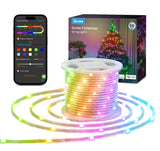 Govee String Lights 66ft, Smart RGBIC Christmas String Lights App-Controlled, 99+ Preset Scene Modes, IP65 Waterproof, Sync with Music, Works with Alexa, Rope Light for Summer Holiday Party Decor