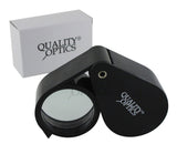 QUALITY OPTICS Folding Jewelers Loupe Pocket Magnifier (Extra Large Fold Away Loupe)