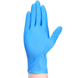 TitanFlex Heavy-Duty Blue Disposable Nitrile Gloves, Medium, Box of 100, 6-mil, Fully Textured, Powder-Free, Latex-Free