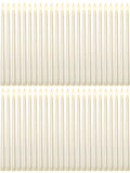 Funtery 48 Pcs Flameless LED Taper Candles Fake Candles Battery Operated Candles Bulk 11 Inch Flickering Taper Candles LED Tall Candles for Christmas Valentine's Day Church Wedding(Ivory)