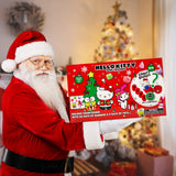 Galerie Hello Kitty Finders Keepers Advent Calendar, 2023 Countdown to Christmas with Gummy Candies and Toys, 24 Days