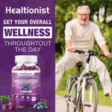 Healtionist 3000mg Glucosamine Chondroitin Gummies with MSM & Elderberry - Extra Strength Joint Health, Flexibility, Antioxidant Immune Support Supplement Gummy for Adults, Men & Women 60 Counts