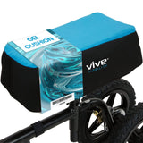 Vive Mobility Knee Walker Padded Gel Cover - Premium Comfort Gel Cushion, Accessory for Knee Scooters, Padded Accessories, Leg Cart Roller Improves Comfort During Injury, Fits Most Knee Trollys (Blue)