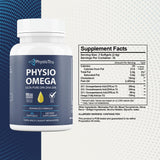 Physio Omega 3 DPA, DHA, EPA Wild Caught Pure Menhaden Fish Oil Supplement, 60 Softgels