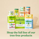 Caboo Tree Free Paper Towels, 8 Rolls, Earth Friendly Sustainable Kitchen Paper Towels with Strong 2 Ply