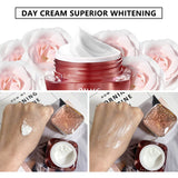 Whitening Face Cream, Dark Spots Corrector Cream, Freckles Remove Facial Cream, Reduce Sun Spots & Age Spots,With Vitamin C, Sodium Hyaluronate, Brightening Day &Night Cream, Instantly Skin Glowing