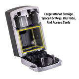 Master Lock Lock Box, Electronic Wall Mount Key Safe, Bluetooth iOS/Android App and Keypad Codes, 3-1/4 in. Wide, ‎5441EC