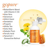 goPure Actives Vitamin C Serum - Brightening Serum with Vitamin C and Ferulic Acid, Face Moisturizing and Anti-Aging Benefits, Improves Skin Discoloration and Visibly Reduces Dark Spots - 1 fl oz