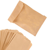 Paper Sandwich Bags Kraft Brown (125 Pack) Food Grade Bags with White Round Stickers for Sealing - Unbleached Compostable Natural Kraft Paper Stock Bags for Bakery Cookies, Treats, Snacks, Sandwiches