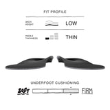 Superfeet All-Purpose Support Low Arch Insoles (Black) - Trim-To-Fit Orthotic Shoe Inserts for Thin, Tight Shoes - Professional Grade - 2.5-5 Men / 4.5-6 Women