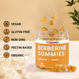 Wiszeen Berberine Gummies - 60 Servings - Berberine Supplement Gummies 1500mg with Ceylon Cinnamon, Sugar Free Berberine Gummy for Adults (180 Count)