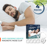 Anti Snoring Devices - Silicone Magnetic Anti Snoring Nose Clip, Snoring Solution - Comfortable Nasal to Relieve Snore, Stop Snoring for men and women (4 PCS)