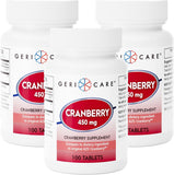 GeriCare Cranberry Supplement, 100 Tablets 450 mg (3)