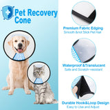 Supet Dog Cone Collar Adjustable After Surgery, Comfy Pet Recovery Collar & Cone for Large Medium Small Dogs, Elizabethan Dog Neck Collar Plastic Practical