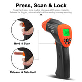 Non-Contact Digital Infrared Thermometer-BTMETER 980G High IR Laser Temp Gun for Kitchen Cooking Grilling Automotive with 16:1 of Distance Spot Ratio Backlit(-58℉-1292℉)(NOT for Human Temp)