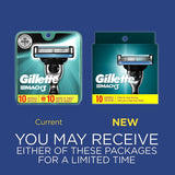 Gillette Mach3 Razor Refills for Men, 10 Razor Blade Refills