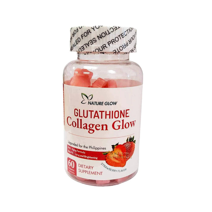 Generic Nature Glow Glutathione Collagen Glow Strawberry Flavor, 60 Organic Chewable Gummies