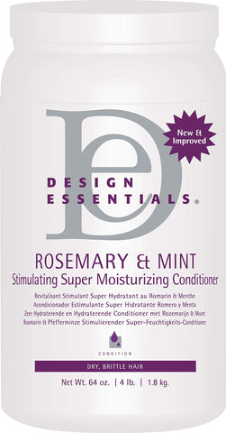 Design Essentials Rosemary & Mint Stimulating Super Moisturizing Conditioner 4 Pound (Pack of 1)