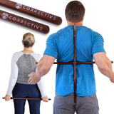 Wooden Posture Corrector for Women & Men - Neck, Shoulder & Back Stretcher - Dual Yoga Stick - Hunchback and Neck Hump Corrector - Back Straightener - Lower Back Support Sciatica Pain Relief Device