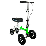 KneeRover GO Hybrid - Most Compact All Terrain Knee Scooter for Adults for Foot Surgery Heavy Duty Knee Walker for Broken Ankle Foot Injuries Recovery Leg Scooter Best Knee Crutch Alternative (Green)