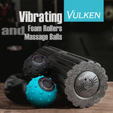 Vulken Acusphere 4 Speed High Intensity Vibrating Massage Ball for Muscle and Fitness, Plantar Fasciitis Pain Relief, Myofascial Release and Trigger Point Treatment