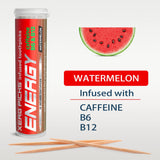 Xero Picks Energy Flavored Toothpicks with Caffeine, B12 & B6-60 Picks - 3 Pack - Watermelon