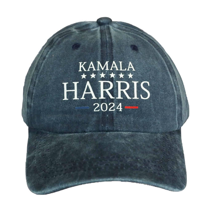 Kamala Harris 2024 Hat Kamala Harris Baseball Cap Show Support for Kamala Harris for Men and Women Adjustable Trucker Cap Navy Blue