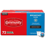 Community Coffee Breakfast Blend 72 Count Coffee Pods, Medium Roast, Compatible with Keurig 2.0 K-Cup Brewers, 72 Count (Pack of 1)