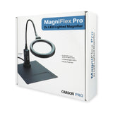 Carson MagniFlex Pro 2x LED Lighted Gooseneck Flexible Magnifier with 4x Spots Lens and Magnetic Base (CP-90) Black