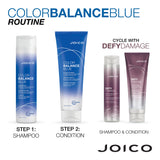 Joico Color Balance Blue Shampoo | For Lightened Brown Hair | Eliminate Brassy Orange Tones | Boost Color Vibrancy & Shine | UV Protection | With Rosehip Oil & Green Tea Extract | 10.1 Fl Oz