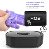 Paraffin Wax Machine for Hands and Feet - Small Hand Wax Paraffin Machine 2000ml With 3 packs of Paraffin Wax Digital Display Screen for Paraffin Bath