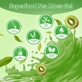 softbear Sea Moss Gel Organic Raw 18 OZ Wildcrafted Irish Sea Moss Gel Rich in 92 Vitamins & Minerals for Immune Digestive Support Vegan Superfood Sea Moss Supplement Kiwifruit Flavor