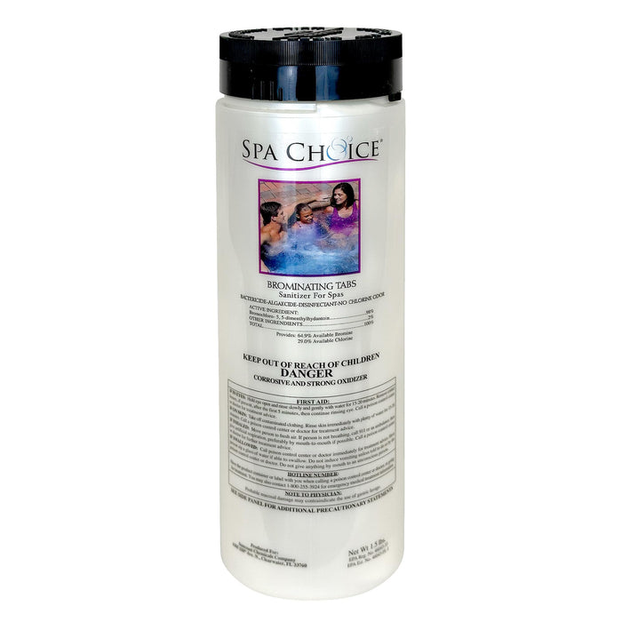 SpaChoice 1.5-Pounds Premium Brominating Tabs Sanitizer for Spas, Bromine Tablets for Spa Hot Tub, Made in USA