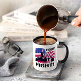 Maustic Trump Shot Fist Pump Mug, Trump Survived Shot, Trump Fight Fight Fight Shooting Mug, Donald Trump Gifts, Trump Merchandise, Birthday Christmas Gifts for Trump Supporter Republicans, 11 Oz