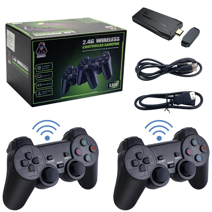 Wireless Retro Game Console M8 Video Game Stick 4K HDMI Output Plug and Play Nostalgia Game Box Built in 20000 Games + for TV