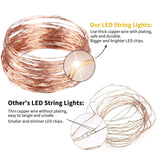 Minetom USB Fairy String Lights with Remote, 66 Feet 200 LEDs Firefly Lights, Copper Wire Starry Lights for Bedroom Wall Ceiling Christmas Tree Wreath Craft Wedding Party Decoration, Warm White