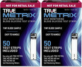 True Metrix Blood Glucose Test Strips Box of 50 - Pack of 2